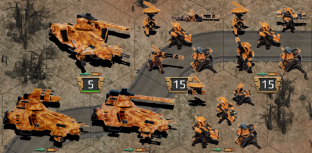 hammerhead with ion cannon ( total 2 facings ), hammerhead with railgun ( total 4 facings ),  pathfinders with rail rifle   ( total 2 facings ), pathfinders with gun drone  ( total 2 facings ), pathfinders with ion rifle  ( total 2 facings )