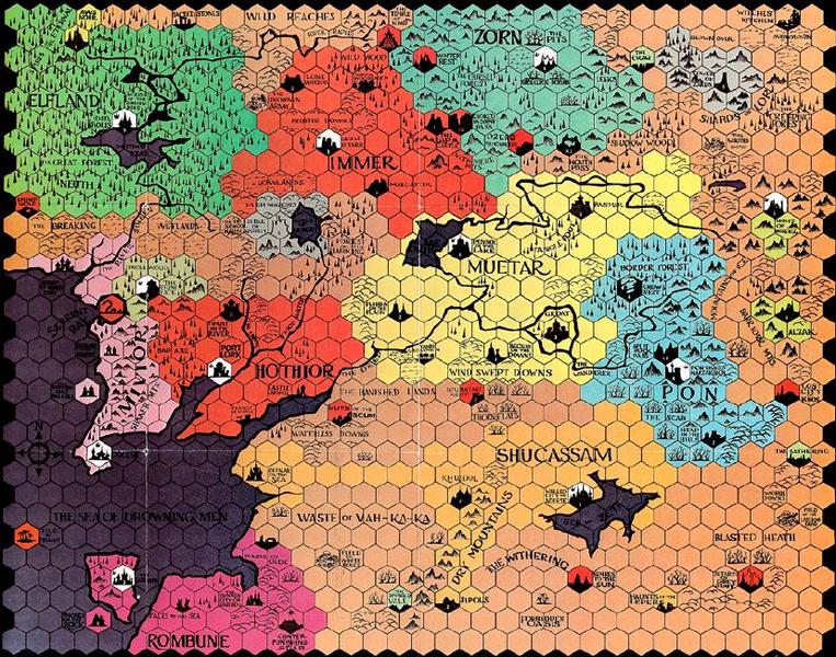 Warlords of Minaria Map